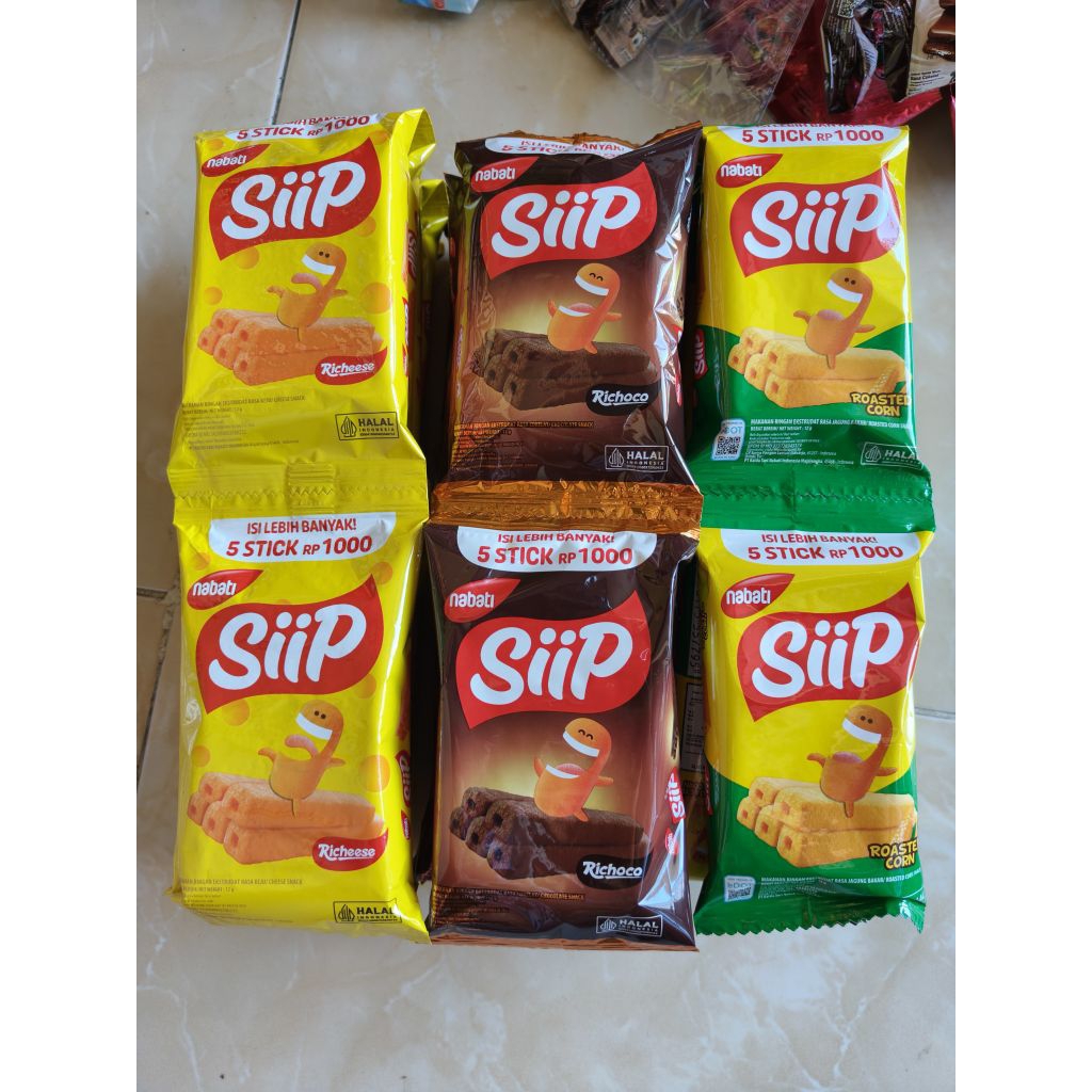 

(1 renceng = 10 pcs) NABATI SIIP 1000 ISI 10