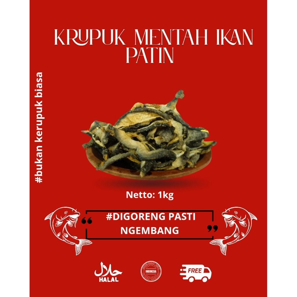 

KERIPIK KULIT IKAN PATIN // KERIPIK IKAN SALMON LOKAL//MENTAH ORIGINAL ASIN DAN GURIH//HALAL//NETTO: 1kg