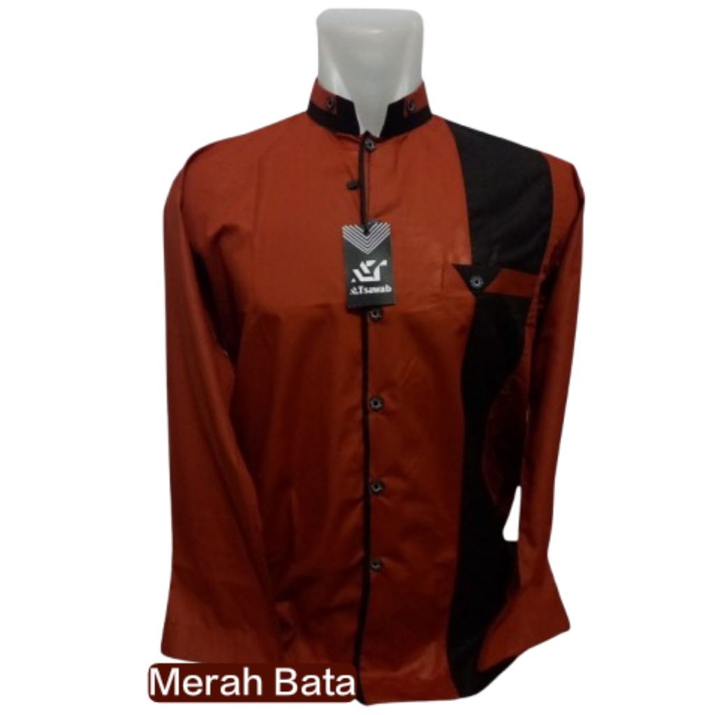 Baju koko pria madani muslim Atsawab