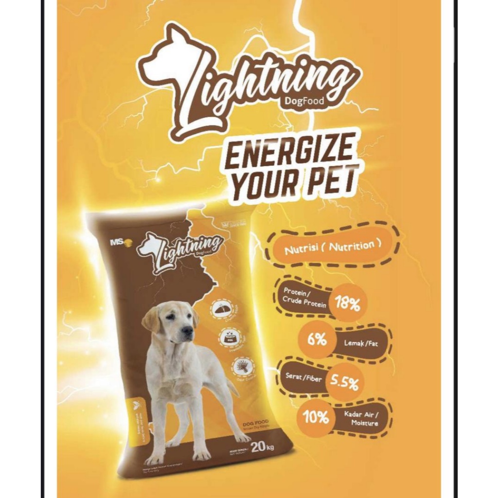 Lightning dog food 20 kg