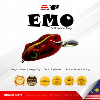EXP EMO Frog Soft Frog umpan casting umpan gabus kodok tiruan umpan tiruan karet asli thailand