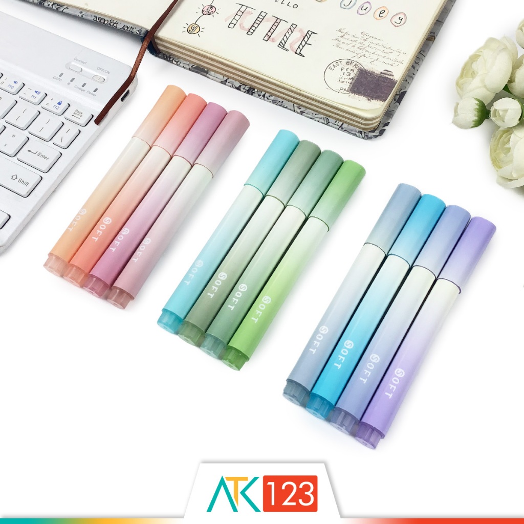 

Penanda Berwarna / Highlighter / Textliner Set Pastel HL-CY566