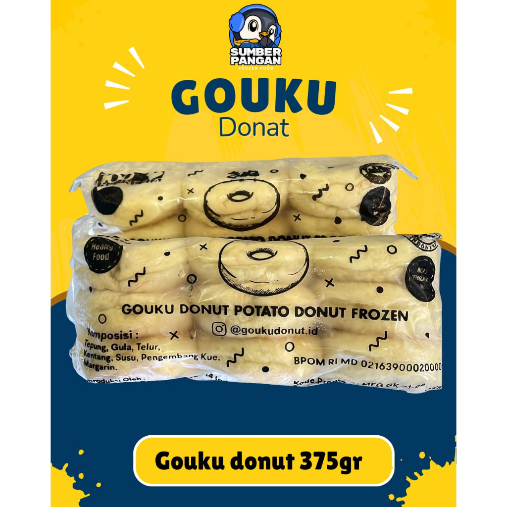 

Gouku donat kentang 375gr (donat frozen)