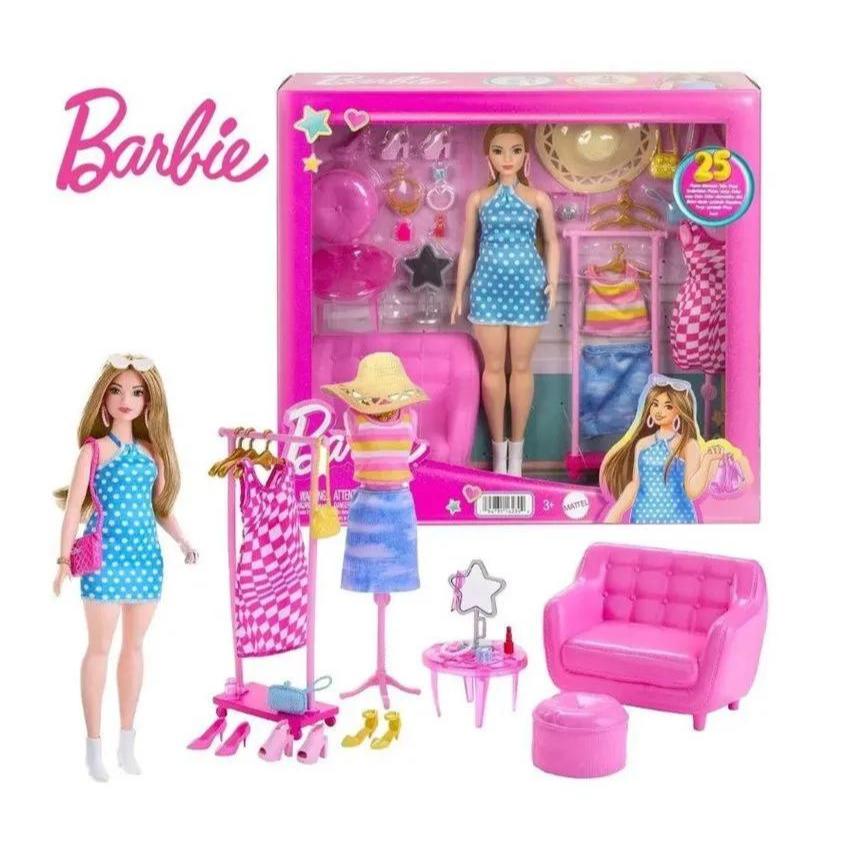 Barbie Doll Stylist And Closet Playset mainan anak perempuan boneka barbie mattel ori asli