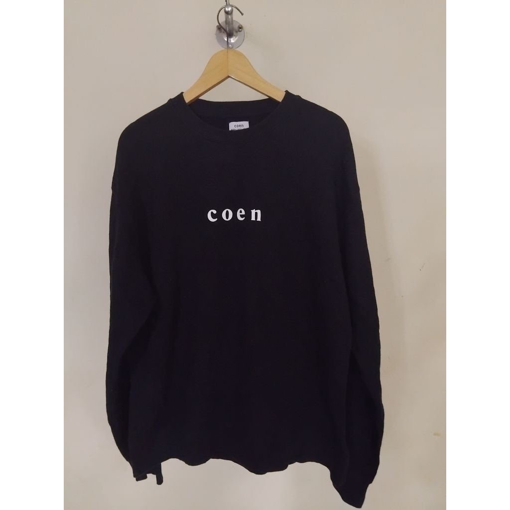 SWEATER CREWNEK HITAM COEN TOKYO
