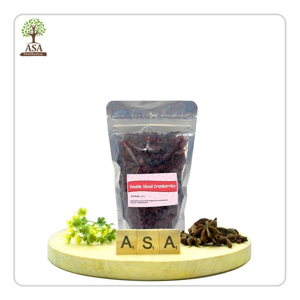 

Double Diced Cranberries 100 gram