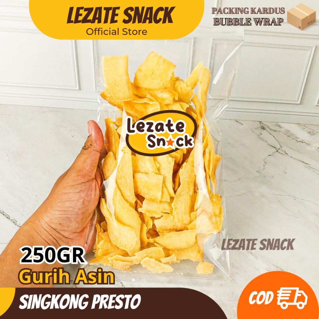 

Ceriping Singkong Presto 250GR Murah Kiloan Gurih Renyah / Criping Kripik Singkong Presto Empuk Rasa Original Gurih Bawang WAP SHOP