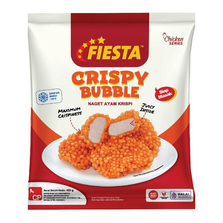 

FIESTA CRISPY BUBBLE 400 GR NAGET AYAM KRISPI
