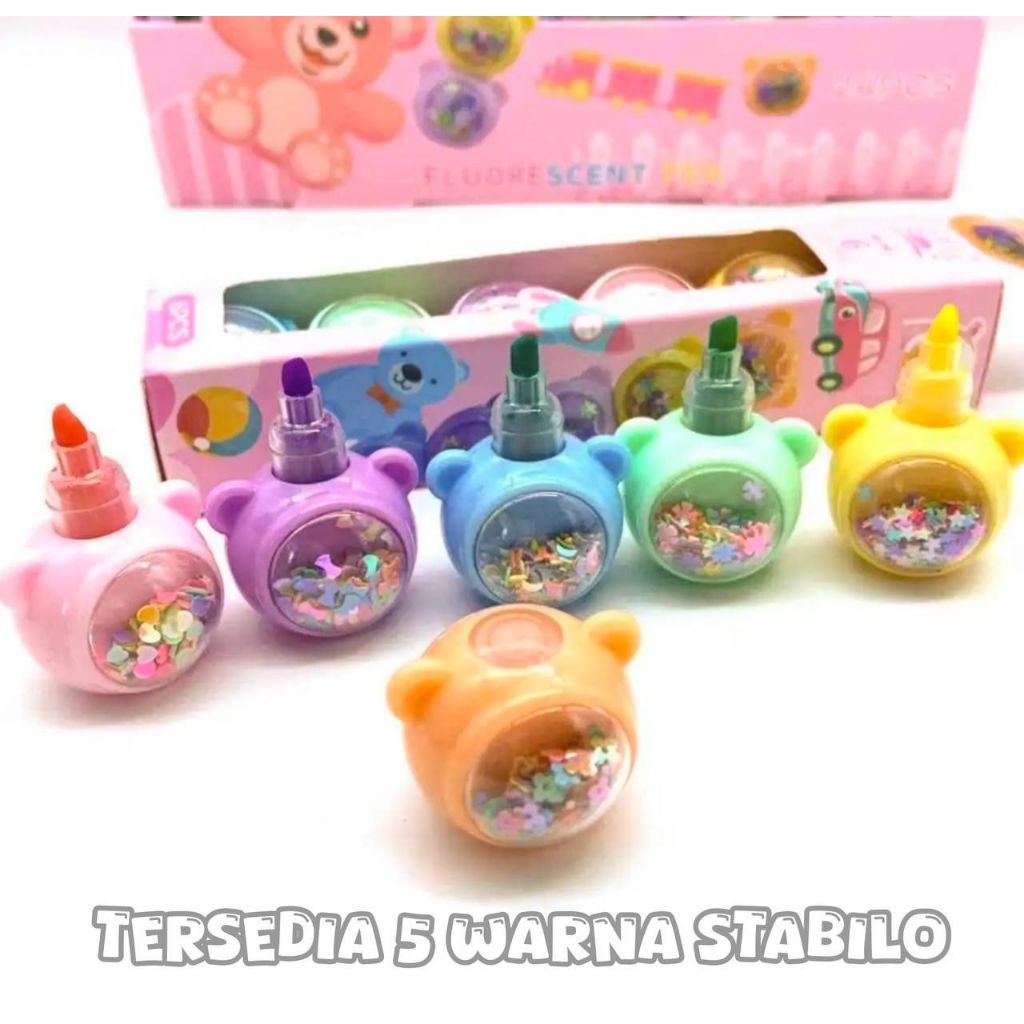 

Stabilo Highlighter Susun Bear Glitter Astronot --MAY108