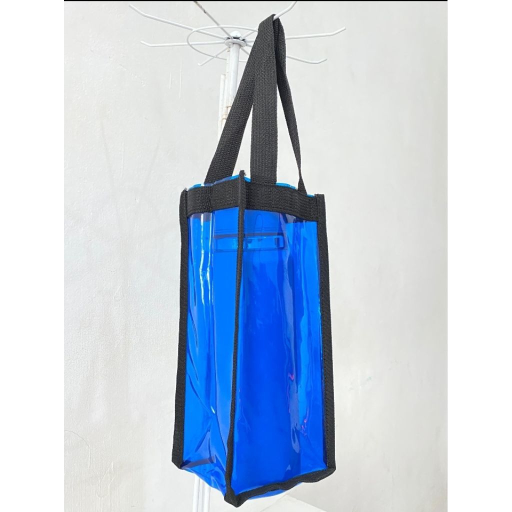 TAS BOTOL MINUM/ TAS TENTENG BOTOL MINUM/ TEMPAT BOTOL MINUM JELLY TRANSPARANT