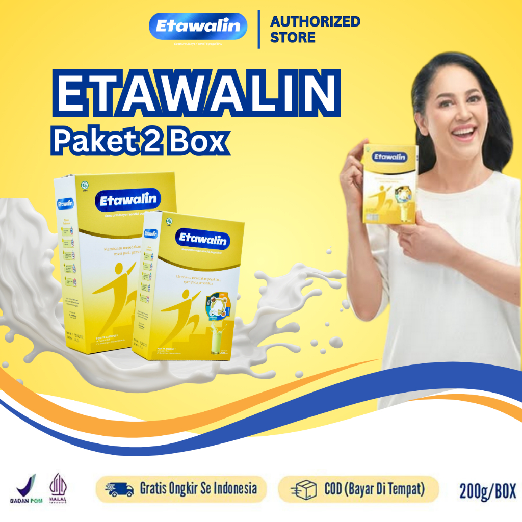 

Etawalin Susu Etawa Original Atasi Asam Urat Nyeri Sendi 2 Box