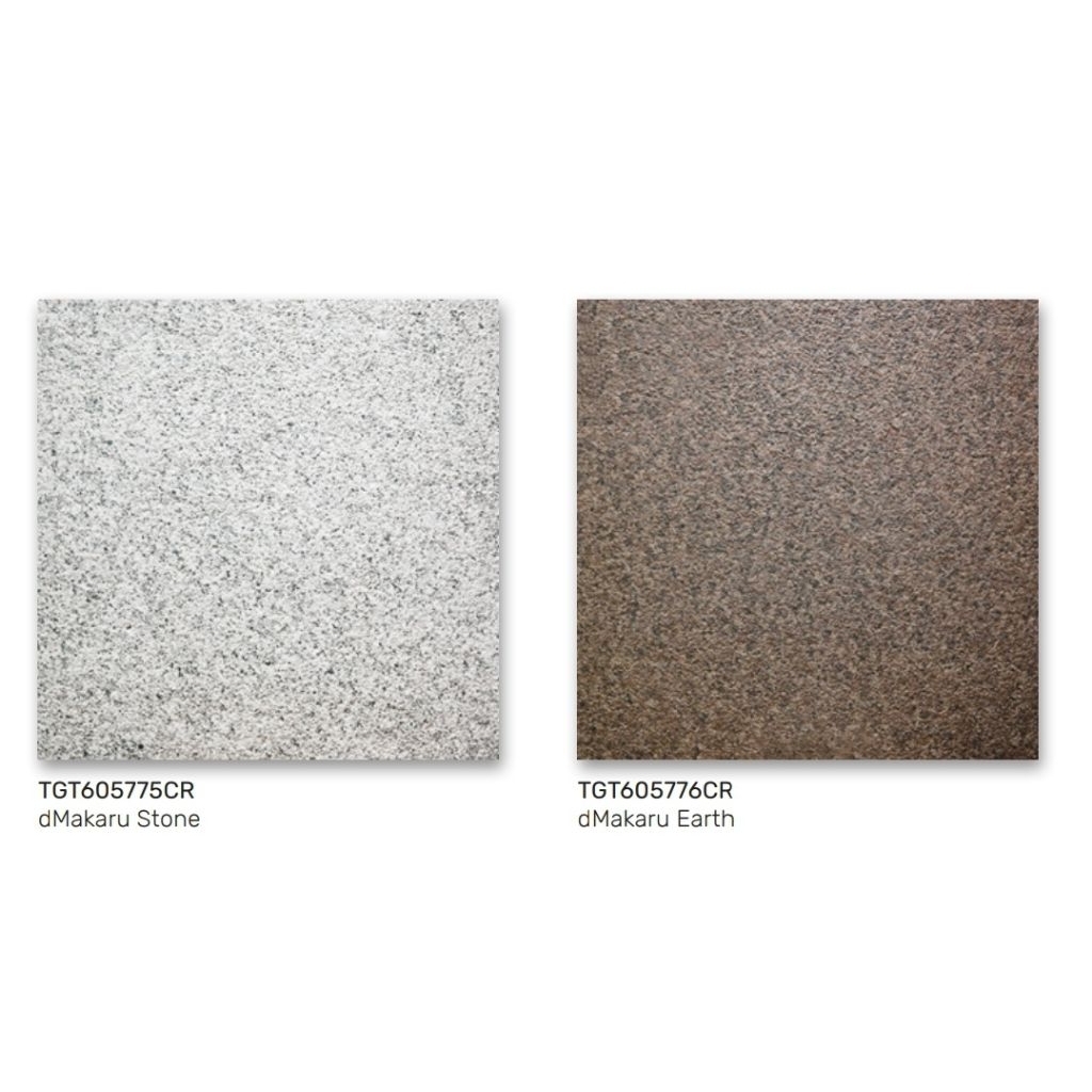 GRANIT MEREK ROMAN TYPE d'MAKARU STONE d'MAKARU EARTH UKURAN 60X60 STRUCTURED R12