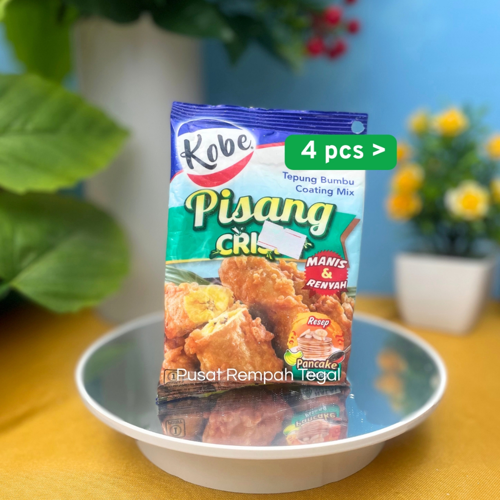 

Paket Isi 4 Kobe Tepung Pisang Crispy 70gr Tepung Bumbu Coating Mix Manis dan Renyah