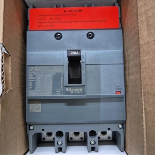 mccb breker schneider 200a 3p ezc 200a original