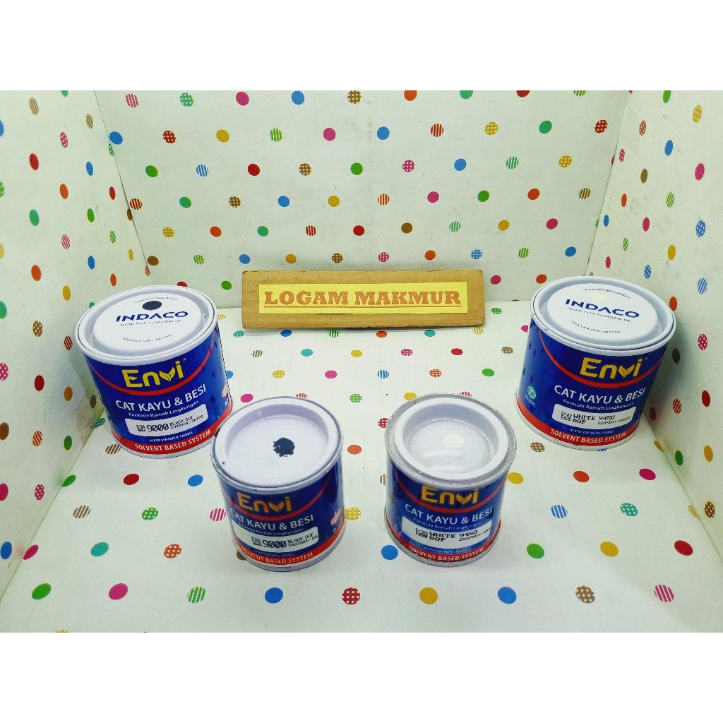 1 PC - CAT KAYU BESI 100GR & 200GR / WARNA PUTIH & HITAM DOP DOFF