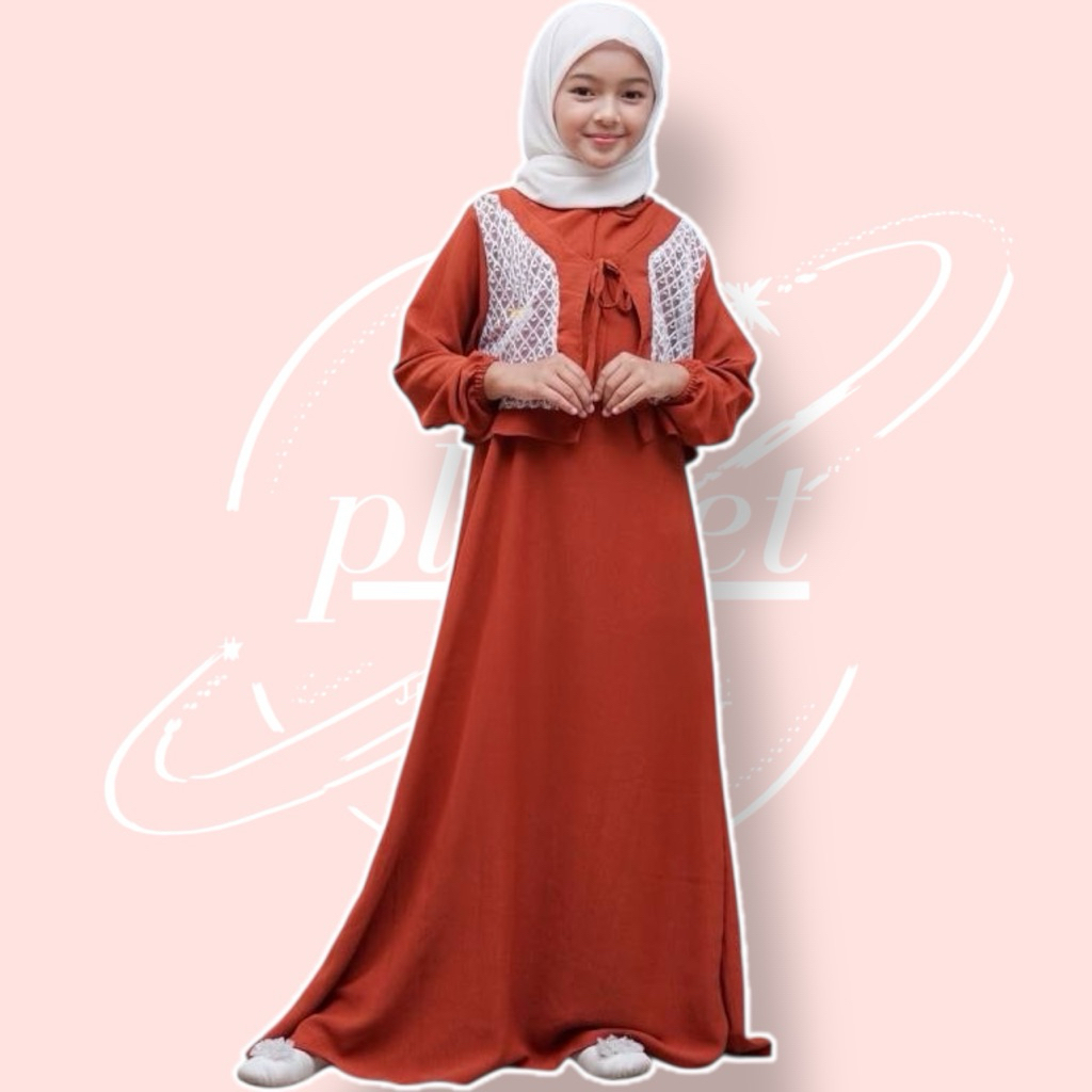 GAMIS ANAK PEREMPUAN CEWEK POLOS REMAJA UMUR 14 15 TAHUN SMP SD LEBARAN BAJU BUSANA MUSLIM