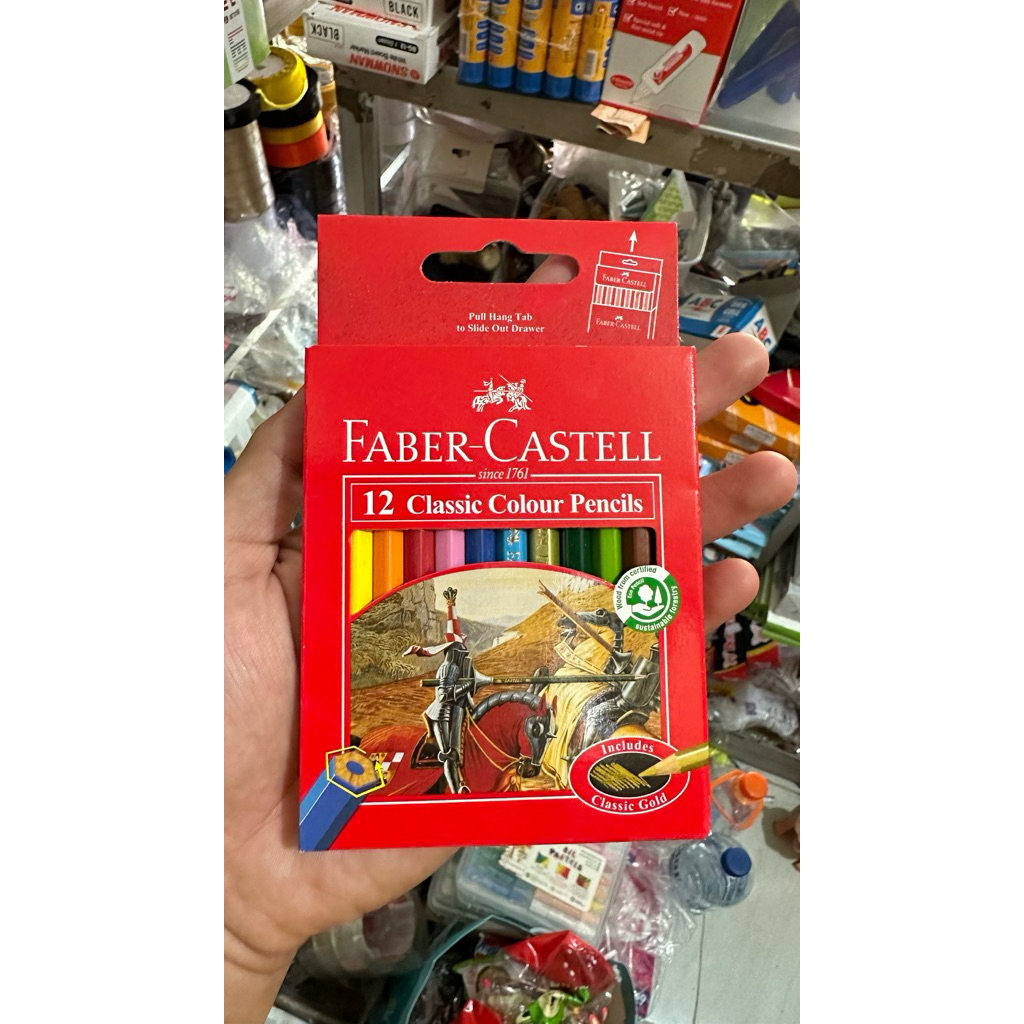 

pensil warna Faber castel 12 clasic