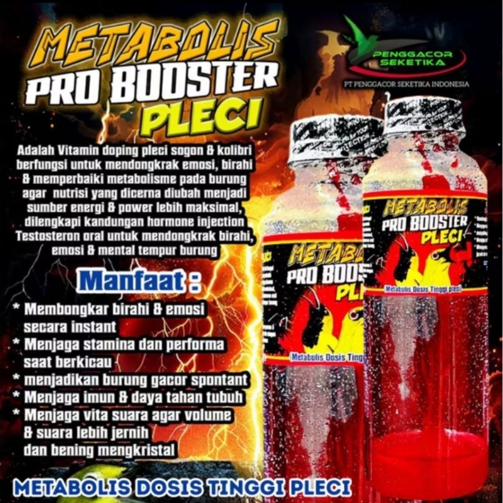 PRO BOOSTER PLECI MERAH 250 BESAR METABOLIS PRO BOOSTER PLECI