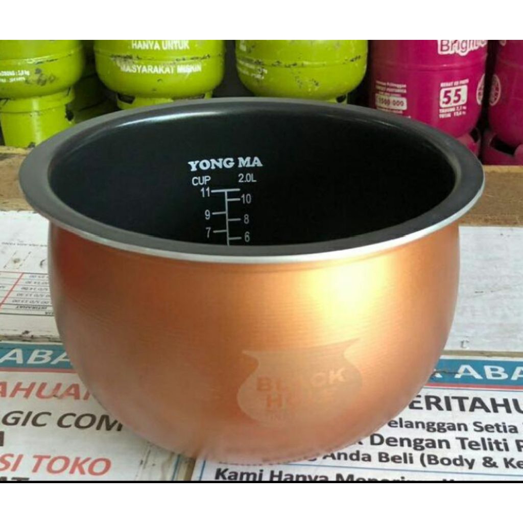 panci rice cooker yongma 210 dan 208 panci mejikom yongma 2liter model kendi anti lengket