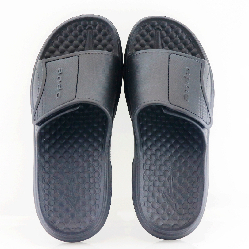 NEW Ando Galaxy Hitam - Sandal Pria Selop Slip On Rumah Ando