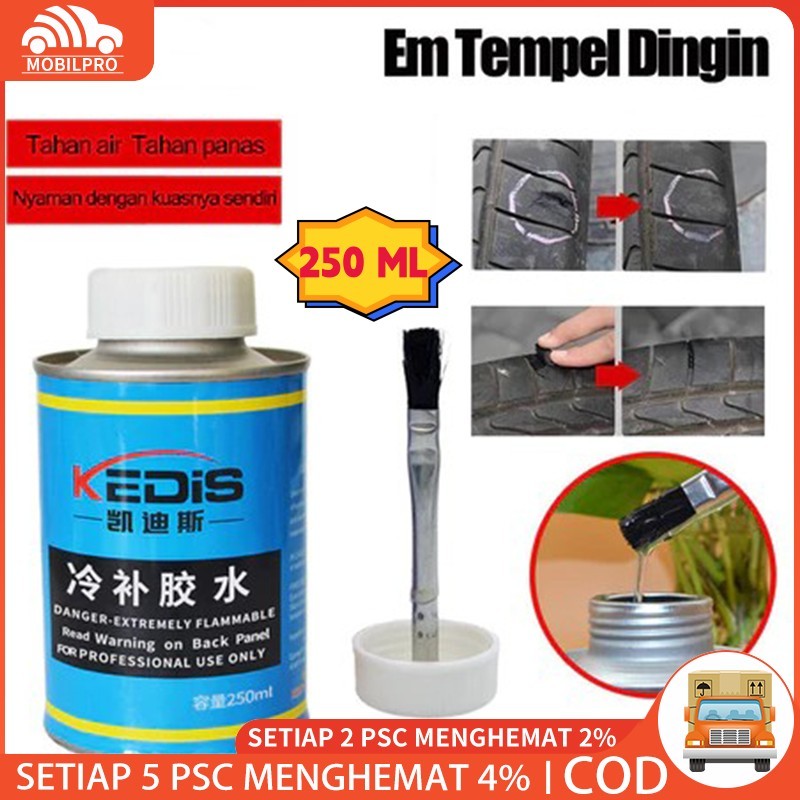 250 ML Lem Tambal Ban Lem Perbaikan Ban Lem Ban Hitam Roda Kendaraan - Lem Ban Roda Kendaraan Car Ti