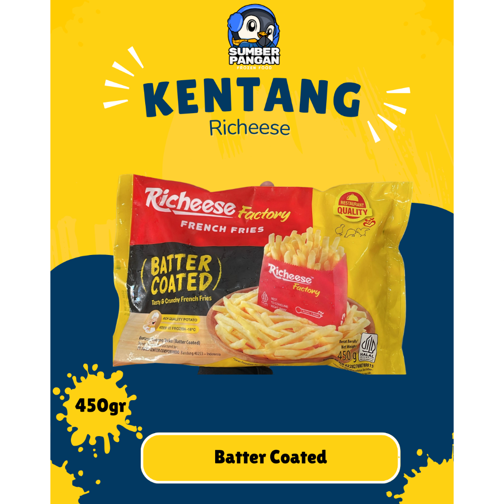 

Richeese frech fries batter coated 450gr & 900gr