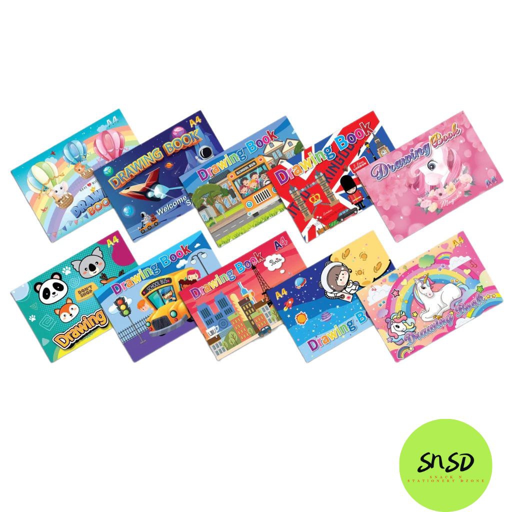 

buku gambar squeezy A4 lucu cover