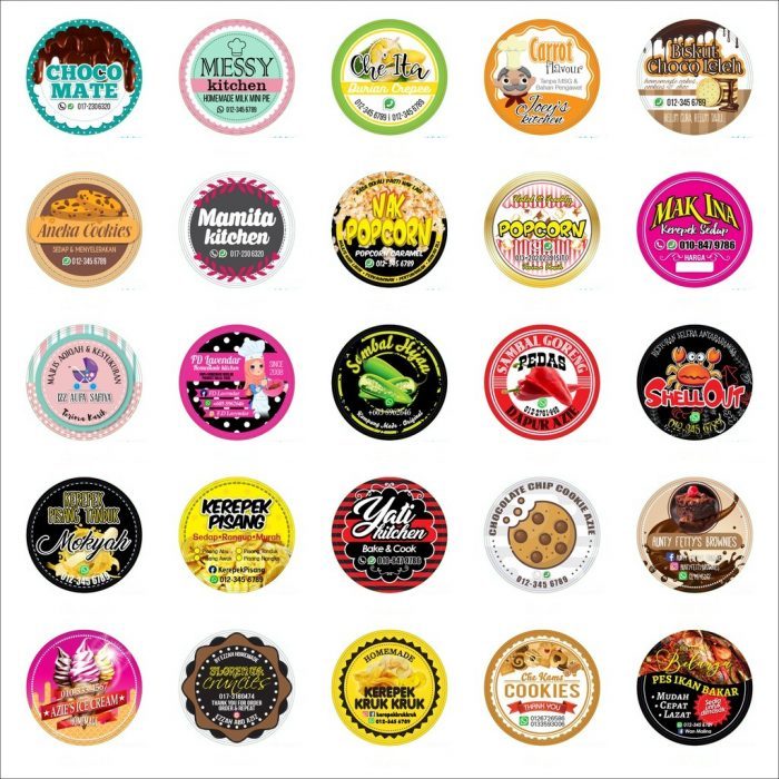 

STIKER ATAU LABEL KEMASAN PRODUK MAKANAN