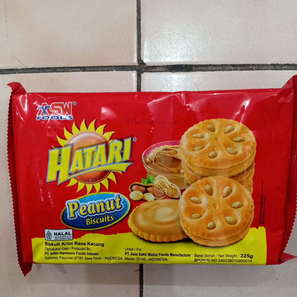 

Hatari Peanut Biscuits 225gr 1 Bungkus