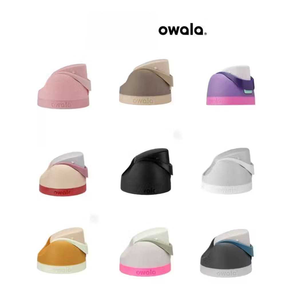 (LENGKAP SEAL) TUTUP OWALA LOGO MIRROR HANYA TUTUP FIT 16/20/24/32/40OZ UNIVERSAL DAN PUSH BUTTON TO