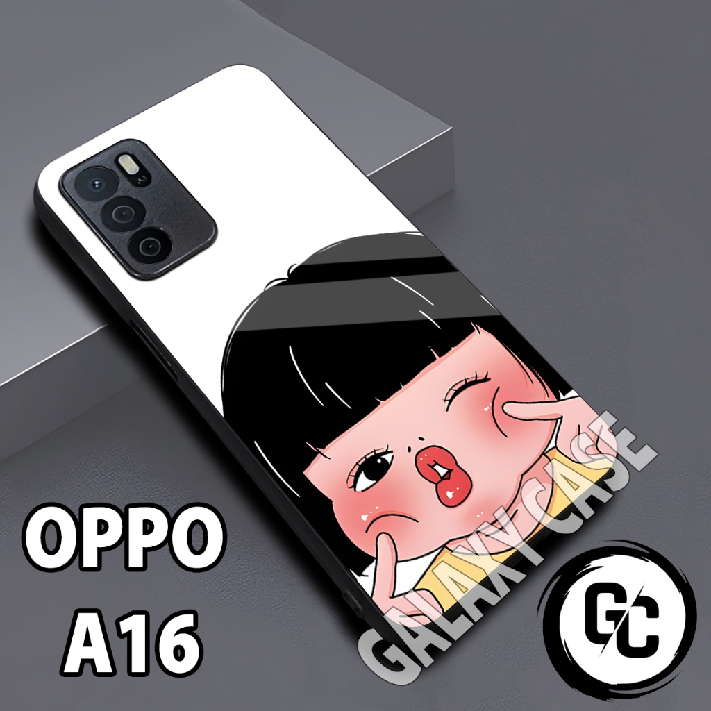 Softcase glossy OPPO A16/case OPPO A16 Abstrak/case OPPO A16 glitter/casing OPPO A16