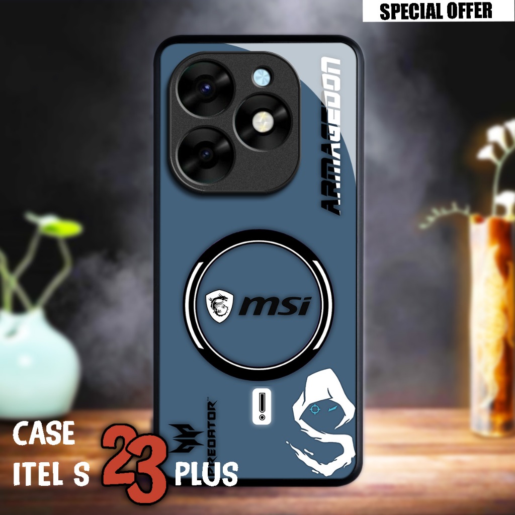 Bonanza - Case Itel S23 Plus   - Case Custom - Kesing Hp Itel S23 Plus Terlaris - Fashion Kesing - B