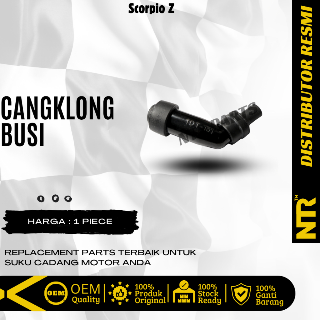 NTR Parts Cap Noise suppressor Cangklong Tutup Busi Scorpio Z