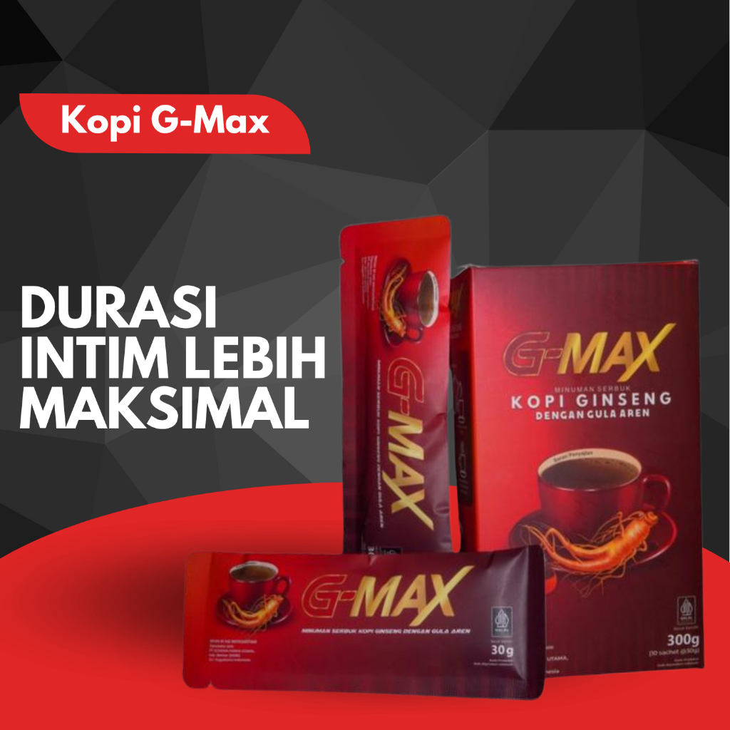 

Kopi Gmax Stamina Pria Perkasa - Kopi Penambah Stamina Seksual Kuat Tahan Lama BPOM & HALAL