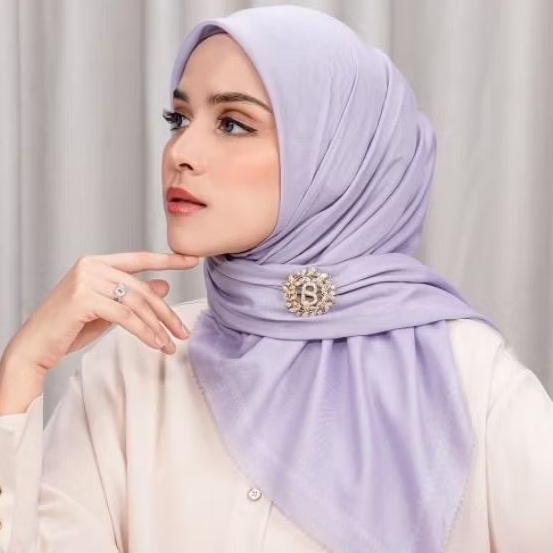 Buttonscarves Today scarf Misty Lilac New