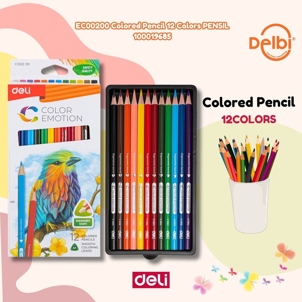 

DELI Colored Pencil CRAYON PENSIL WARNA