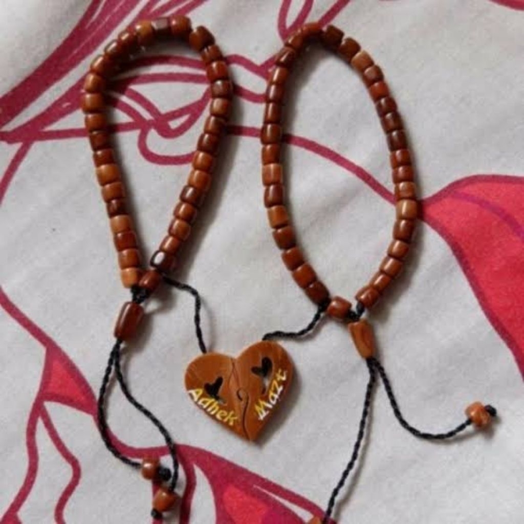 BISA UKIR NAMA Request Nama Gelang Koka/kaoka/kaokah couple 2gelang& Love Motif Marjan 33 Butir