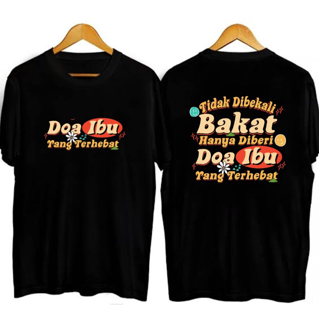 kaos distro Doa Ibu /kaos lengan pendek/kaos combed/kaos kekinian