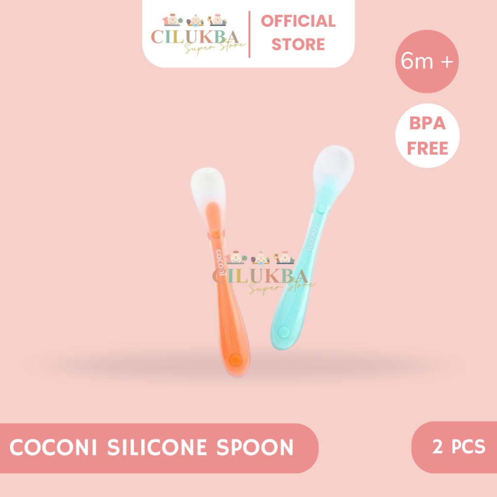 COCONI SILICONE SPOON | SENDOK MAKAN BAYI | SENDOK SILICONE | SENDOK MPASI | PERALATAN MAKAN BAYI