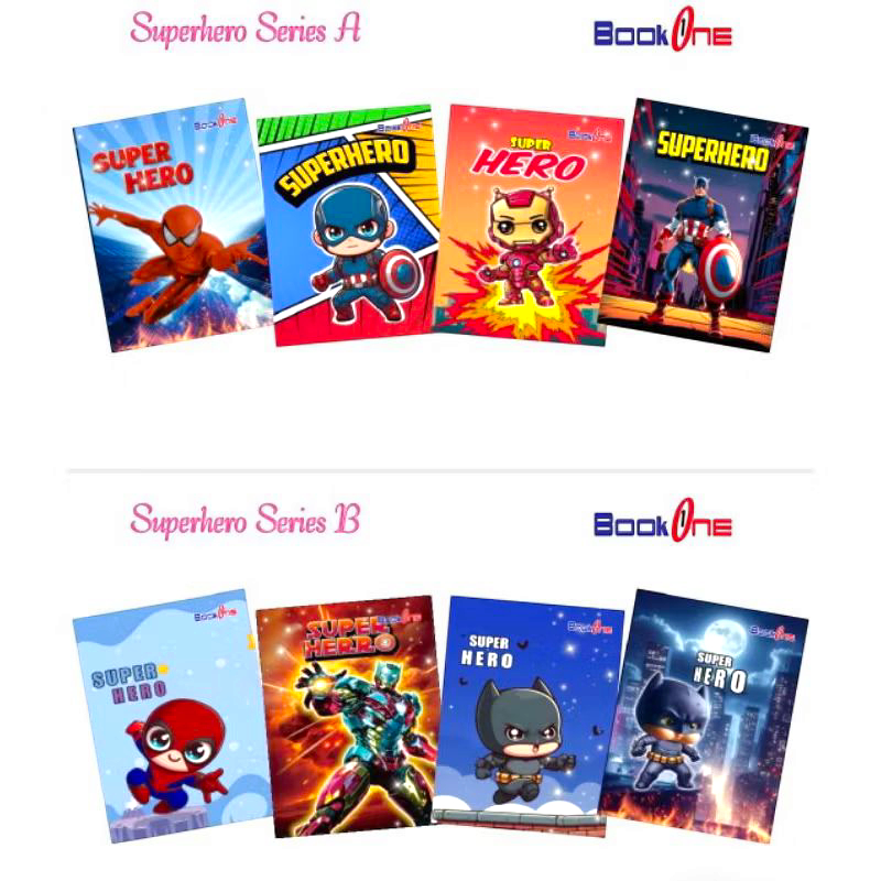 

Buku Tulis Bookone/Ibook 38 Hal (10pcs) || Buku Tulis Karater 38 Cover Lucu