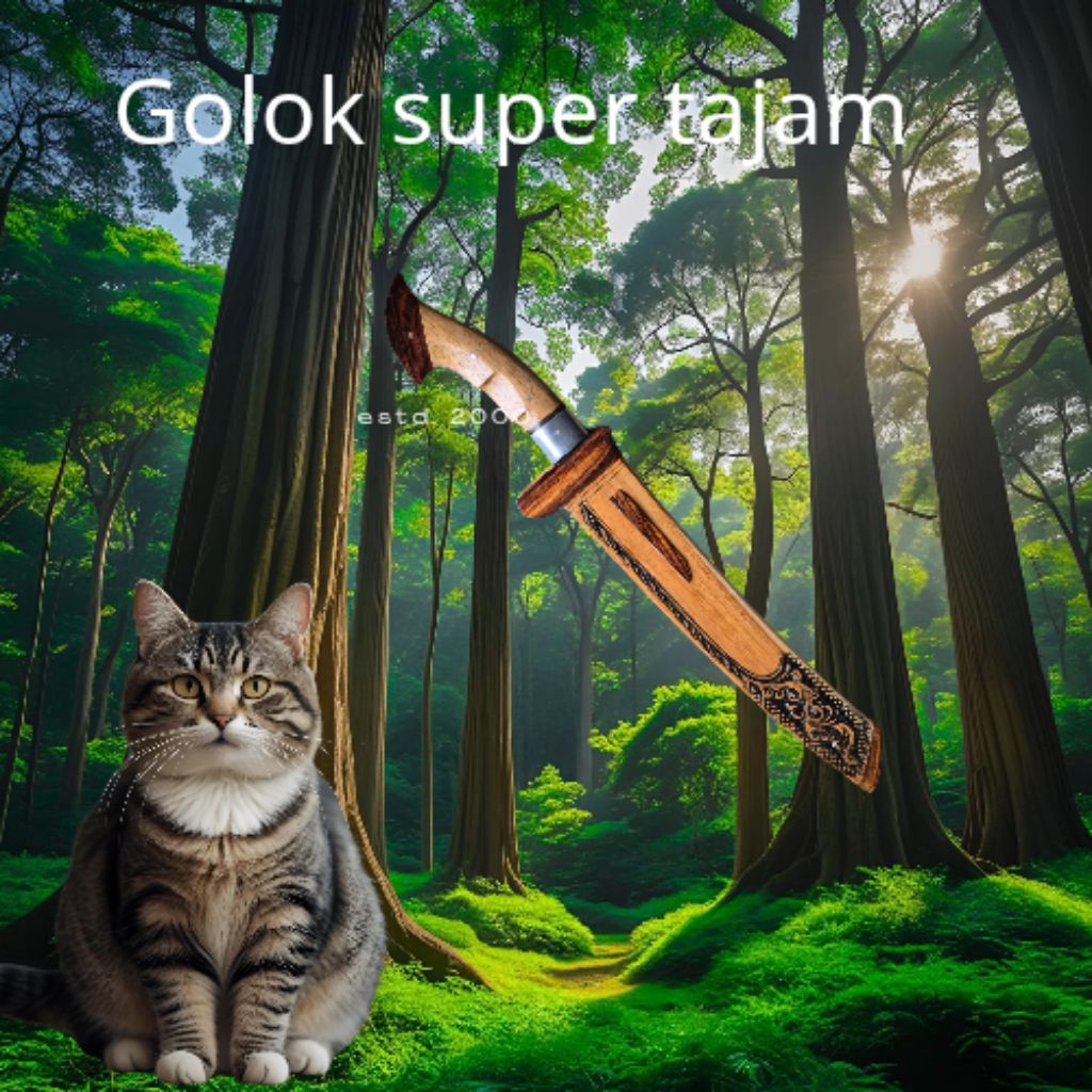 alat tradisional>Golok Mandaou, bahan baja per sup9