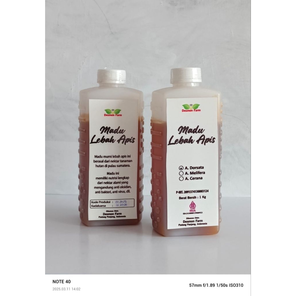 

Raw Honey Madu Murni Apis Dorsata 1 Kg