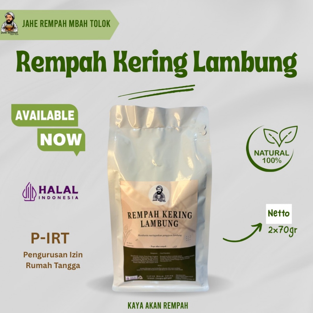 

RACIKAN REMPAH KERING UNTUK MENGATASI SAKIT LAMBUNG DAN MAGH 100% HERBAL RESEP DARI LELUHUR JAWA