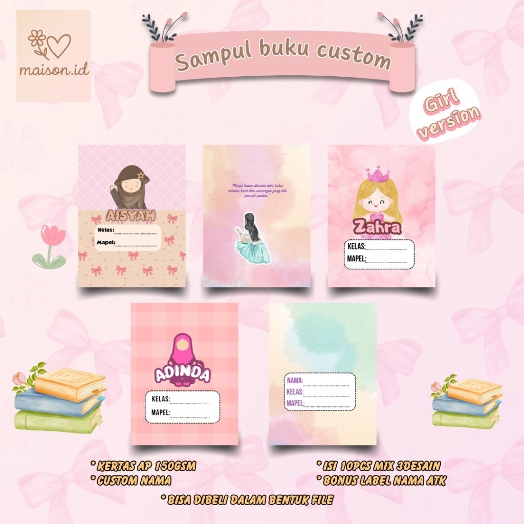 

SAMPUL BUKU CUSTOM ANAK SEKOLAH/MAHASISWA