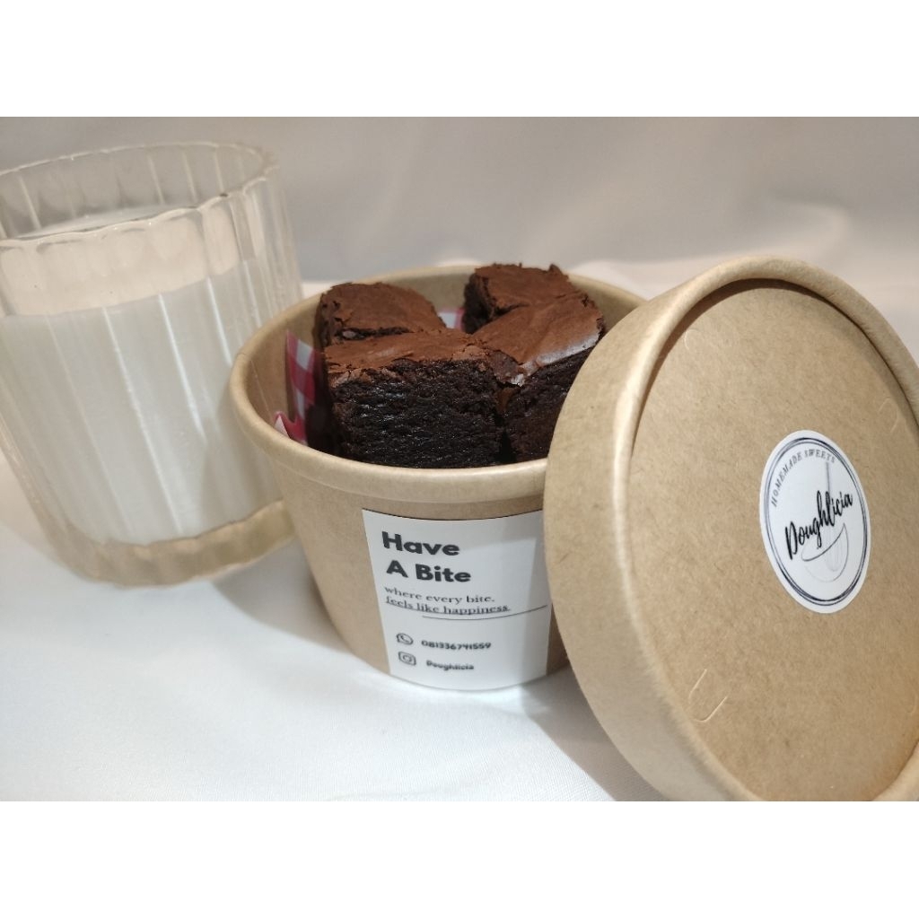 

Doughlicia fudgy brownie bite