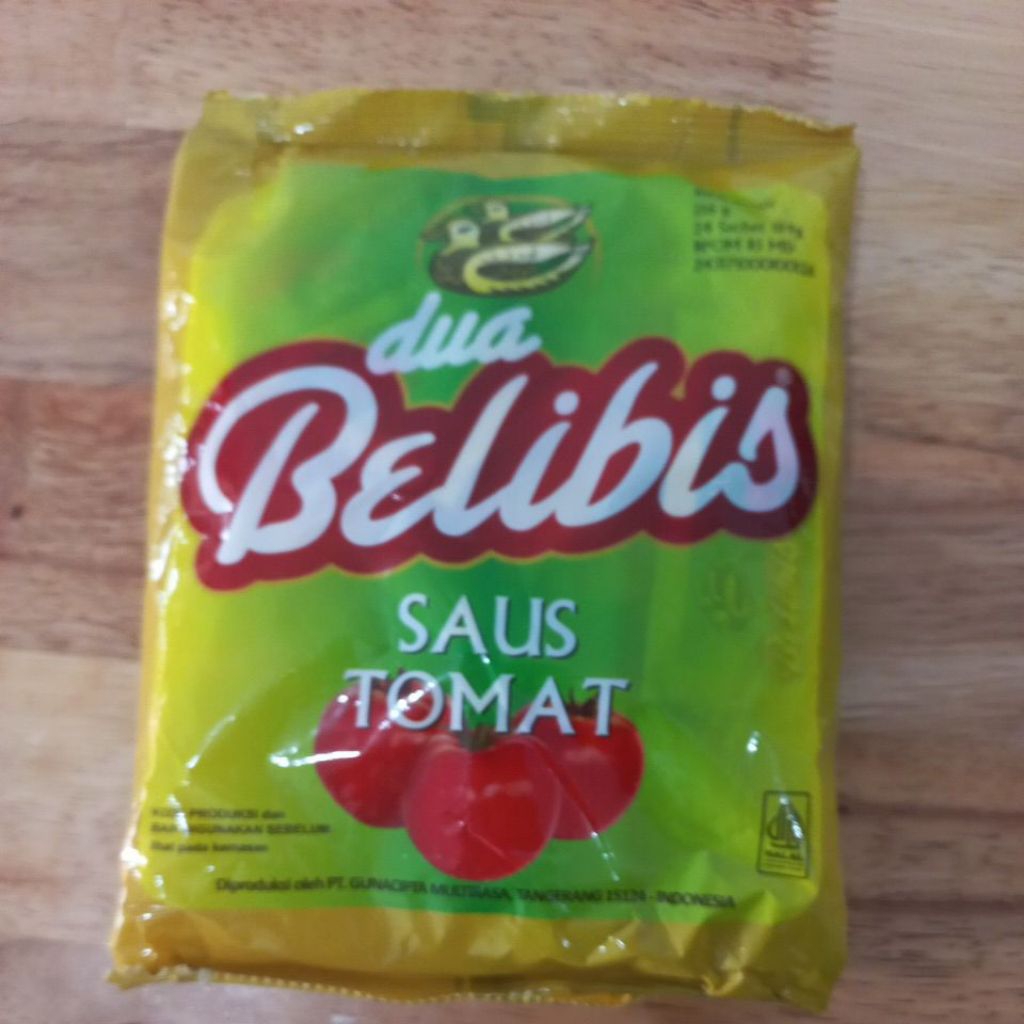 

Dua Belibis Saos Tomat 24 sachet 9 g