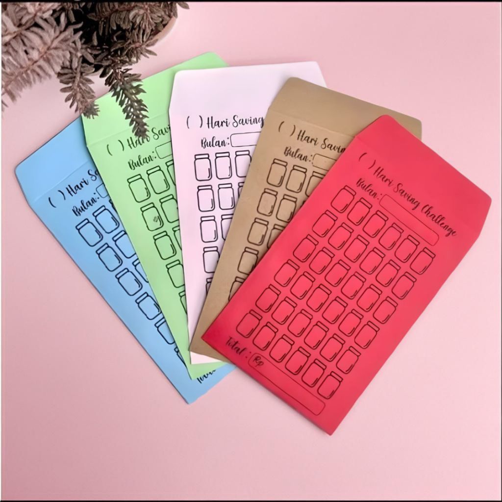 

( ISI 5 ) AMPLOP TARGET / SAVING CHALLENGE / MENABUNG / TABUNGAN / 30 HARI / TANTANGAN MENABUNG SAVING CHALLENGE MONEY AMPLOP SAVING.