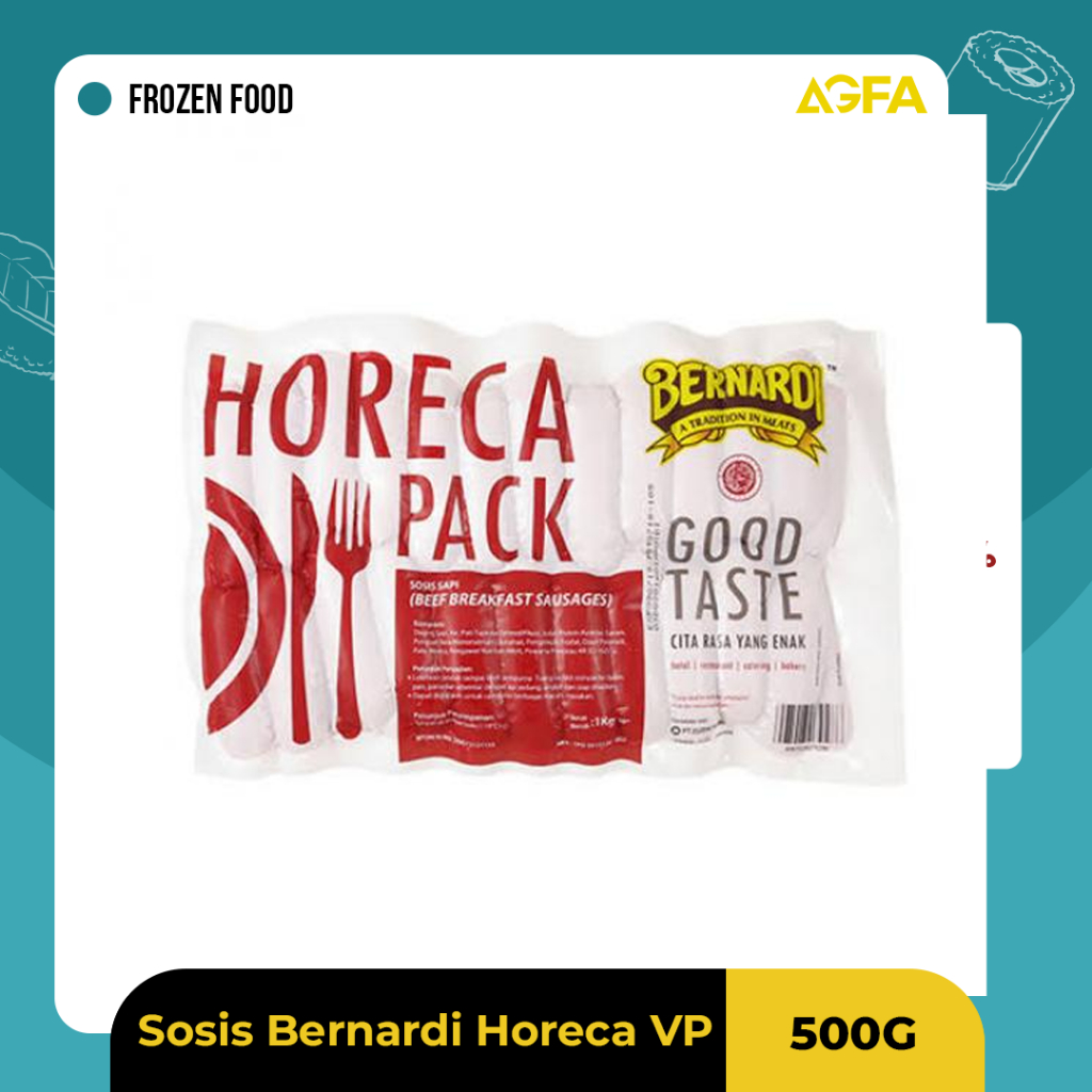 

Sosis Sapi dan Ayam / Sosis Horeca / Sosis Sapi dan Ayam Bernardi / Sosis VP Bernardi / Sosis CL Bernardi / Sosis Bernardi / Sosis tanpa kupas / Sosis sapi / Sosis enak murah