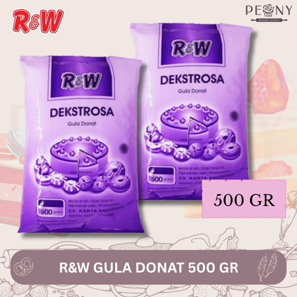 

R&W GULA DONAT KEMASAN 500 GR/DONUT DUSTING/GULA DONAT