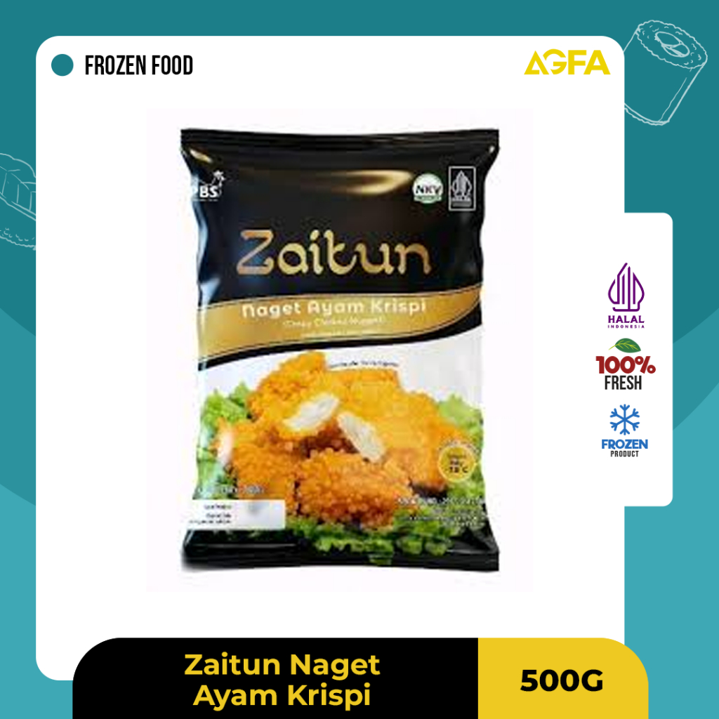 

Zaitun Nugget Ayam Crispy Bubble Crumb / Zaitun Naget Ayam